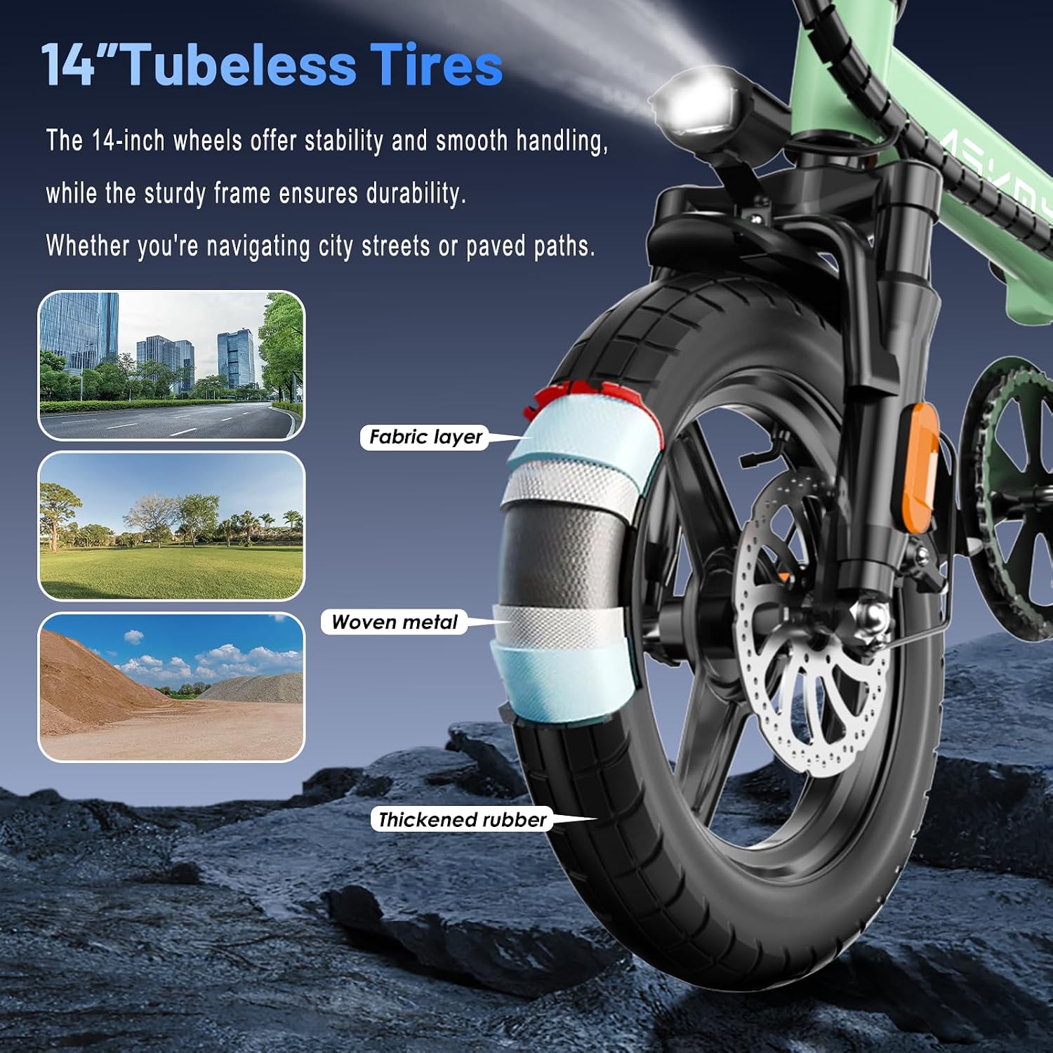 Foldable Electric Bike for Adults and Teens, 740W Peak Motor Ebike with 48V 10AH/20AH Removable Battery, 30-60 Miles PAS Range, 14' Folding Mini E-Bike, 20MPH Electric Bicycle for Daily Commuting