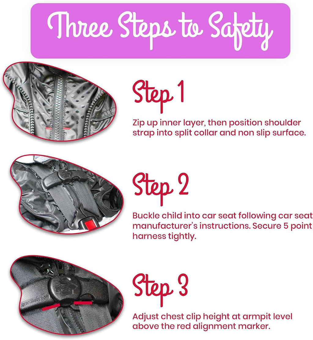 ONE KID The Road Coat Down | Car Seat Safe Winter Jacket | Crash Tested | Unisex | 12 Months-8 Years