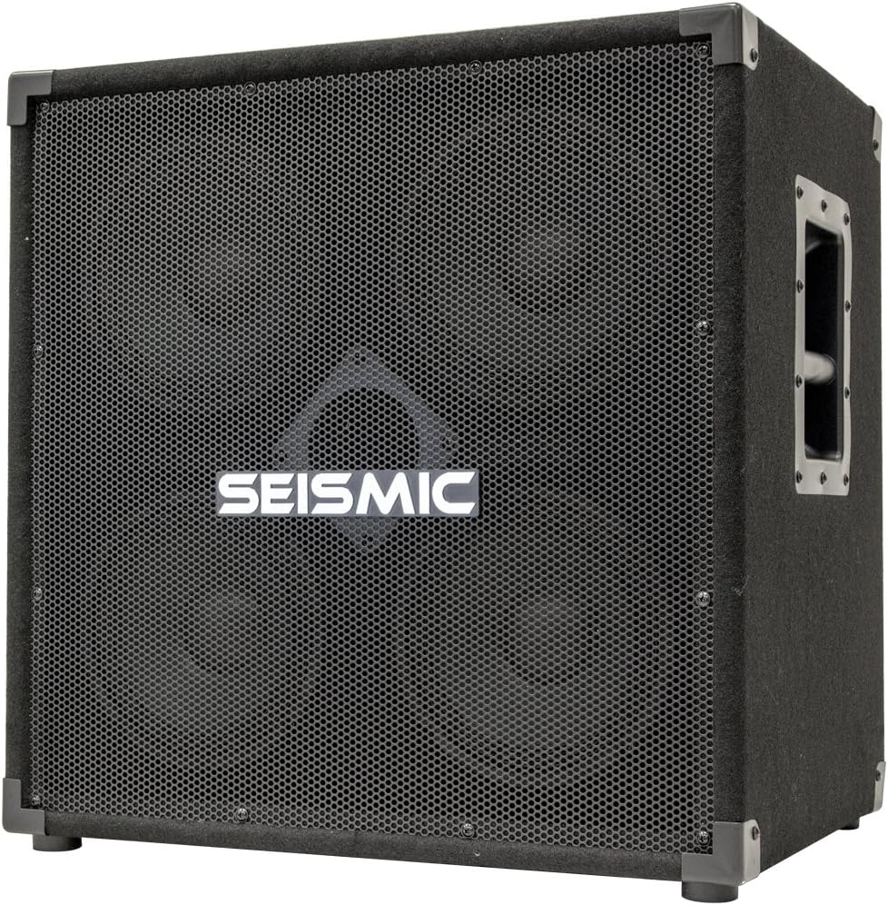 Seismic Audio - 4x8 Bass Guitar Speaker Cabinet PA DJ 500 Watts 4 8 with horn