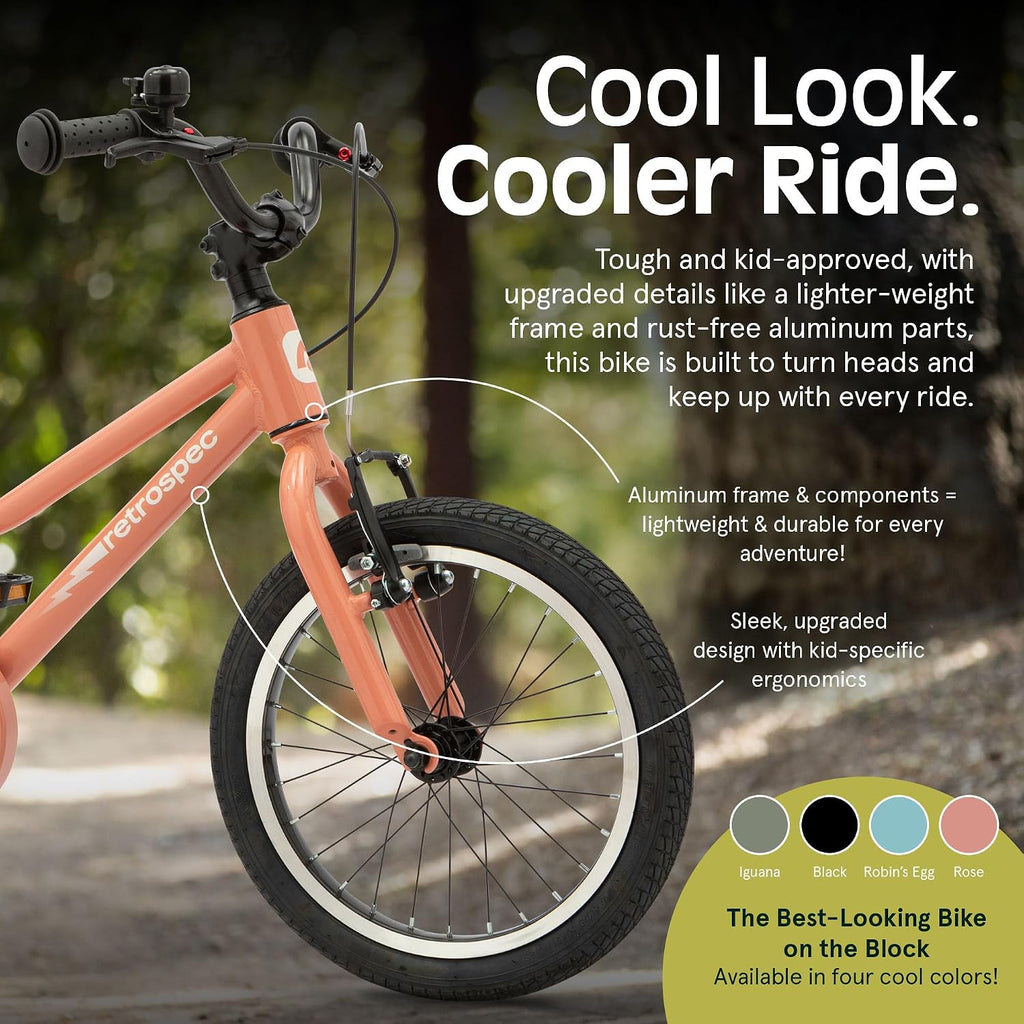 Retrospec Koda Plus Kids Bike for Boys & Girls Ages 4-6 Years - Children's Bicycle, Adjustable Seat & Handlebars