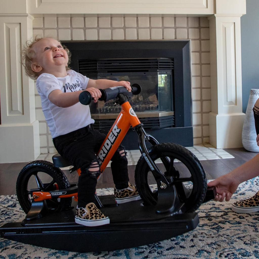 Strider Sport 2-in-1 Rocking Bike - Helps Teach Baby How to Ride a Balance Bicycle - for Kids 6 Months to 4 Years - Easy Assembly & Adjustments