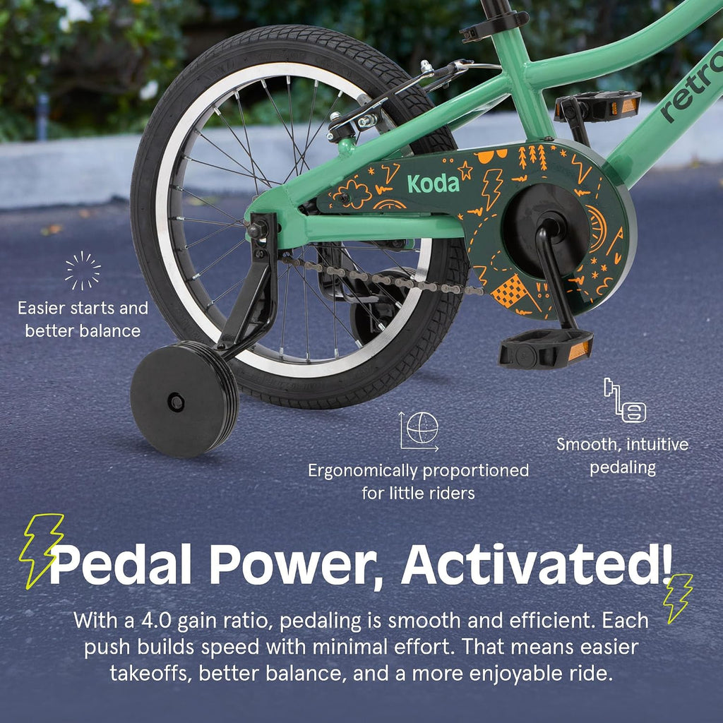 Retrospec Koda Plus Kids Bike for Boys & Girls Ages 4-6 Years - Children's Bicycle, Adjustable Seat & Handlebars