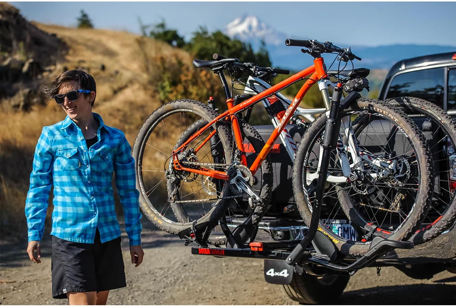 YAKIMA, HoldUp Hitch Mount Tray Bike Rack