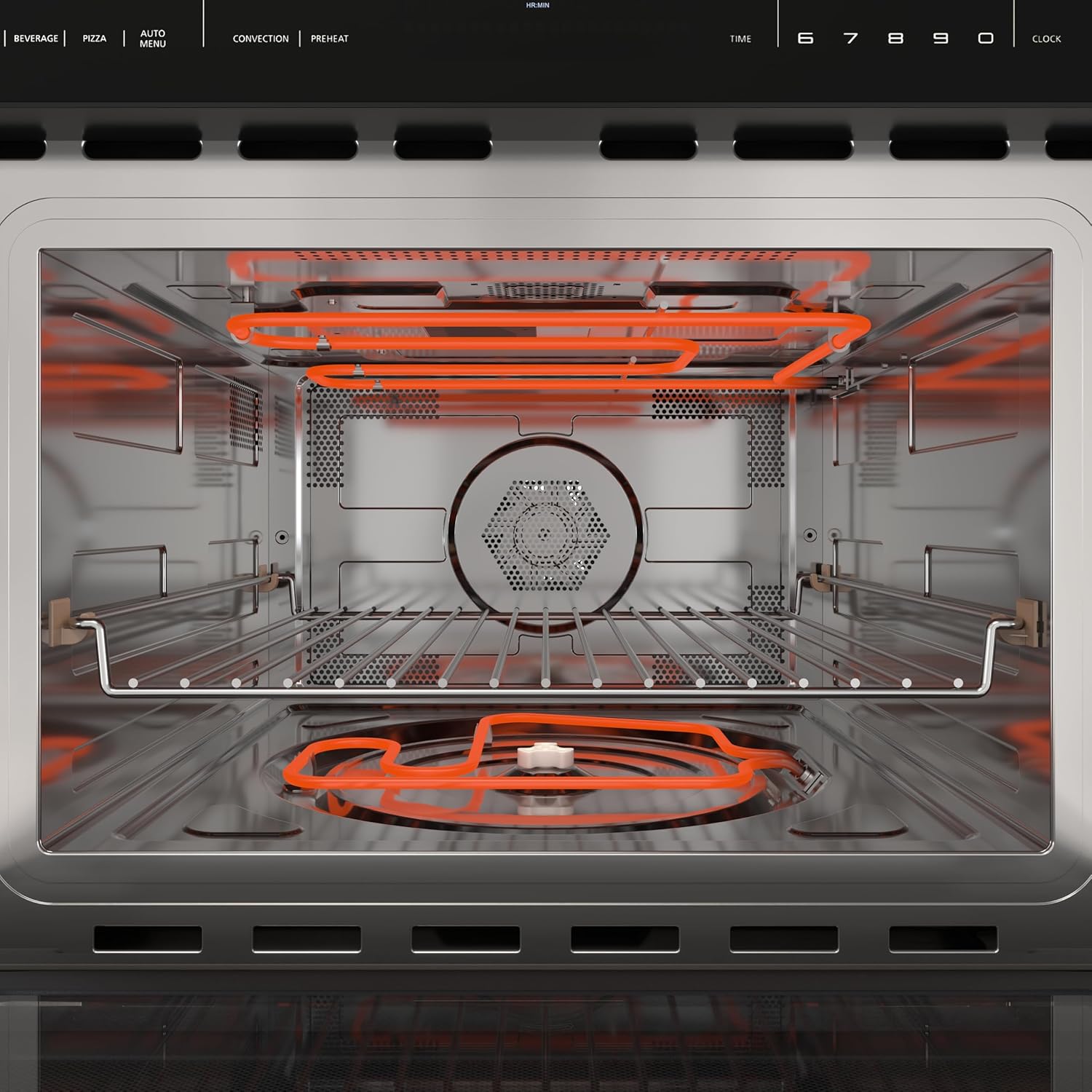 KoolMore Reserve 24 in. Built-In Microwave Convection Oven with Air Fry, 3-in-1 Combo, Sensor Cook, Soft-Close Door, 1.6 cu. ft. in Stainless Steel