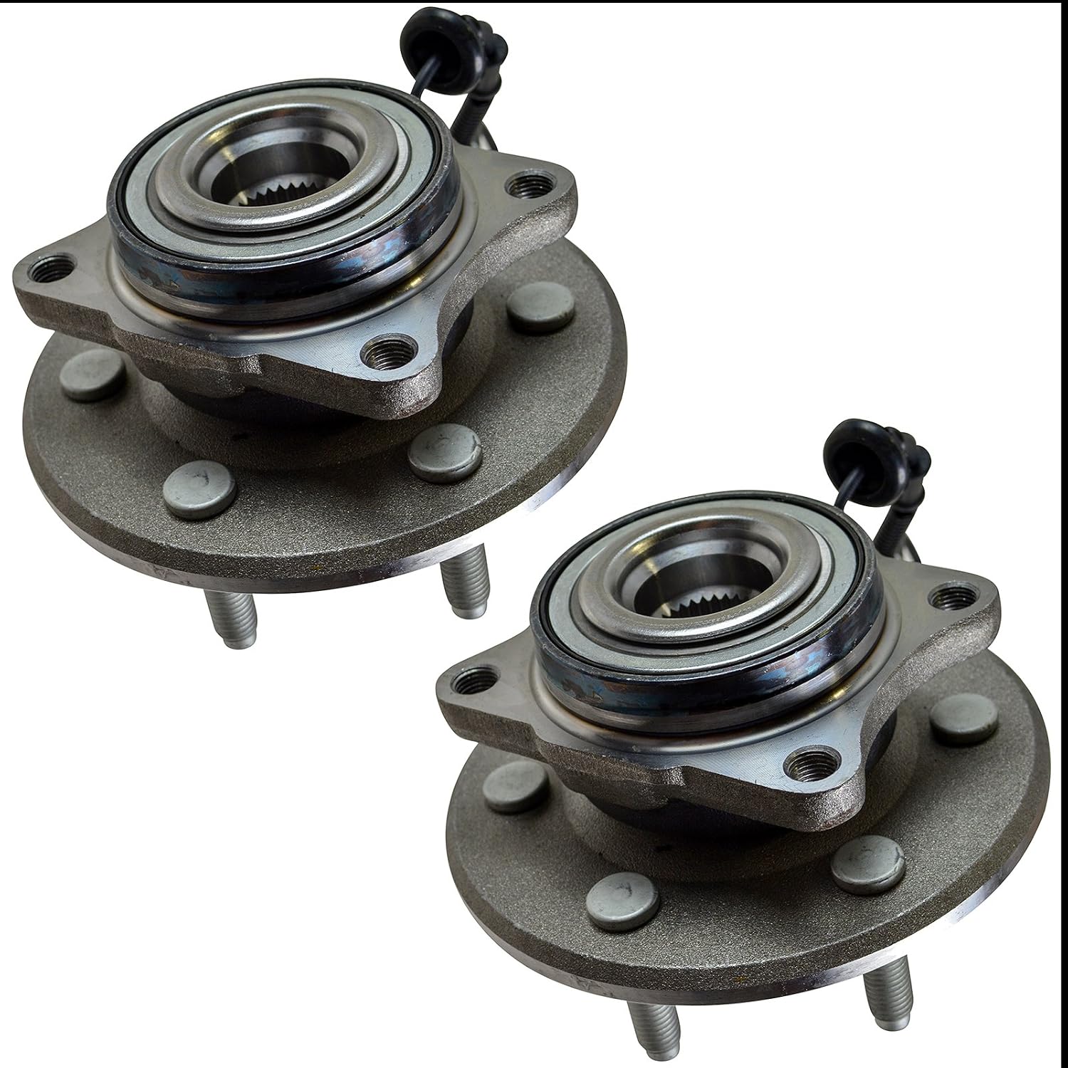 TRQ 2 Piece Rear Wheel Bearing & Hub Assembly Set Compatible with 2003-2006 Ford Expedition Lincoln Navigator