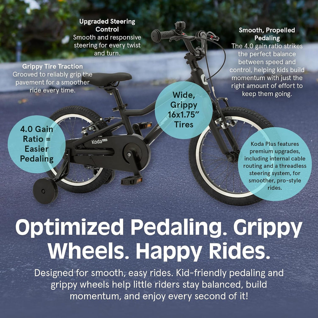 Retrospec Koda Plus Kids Bike for Boys & Girls Ages 4-6 Years - Children's Bicycle, Adjustable Seat & Handlebars