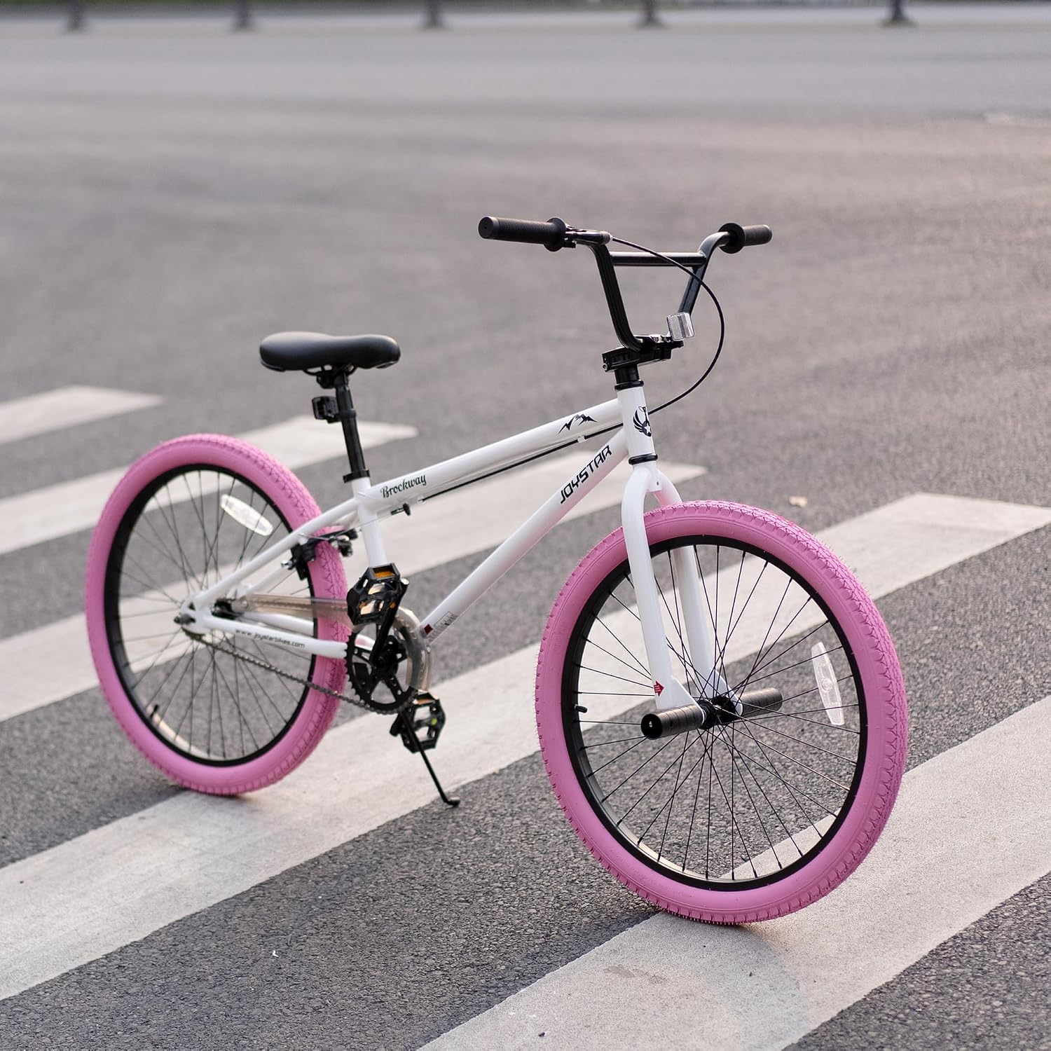 JOYSTAR Brockway Freestyle Kids BMX Bikes 20' 24' Kids Bicycles for 6-14 Years Old Boys Girls and Beginner-Level Riders 2 Pegs Multiple Colors