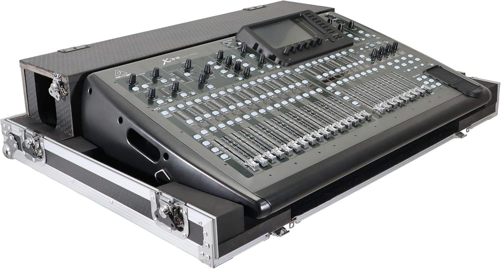 ProX XS-BX32DHW ATA Digital Audio Mixer Flight Case for Behringer X32 Console with Doghouse compartment and Caster wheels