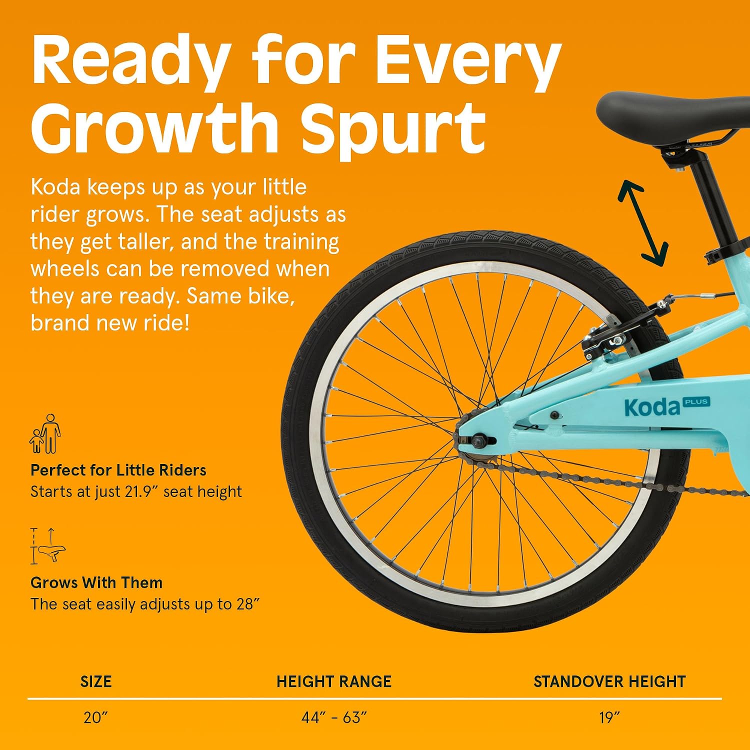 Retrospec Koda Plus Kids Bike for Boys & Girls Ages 6-8 Years - Children's Bicycle, Adjustable Seat & Handlebars