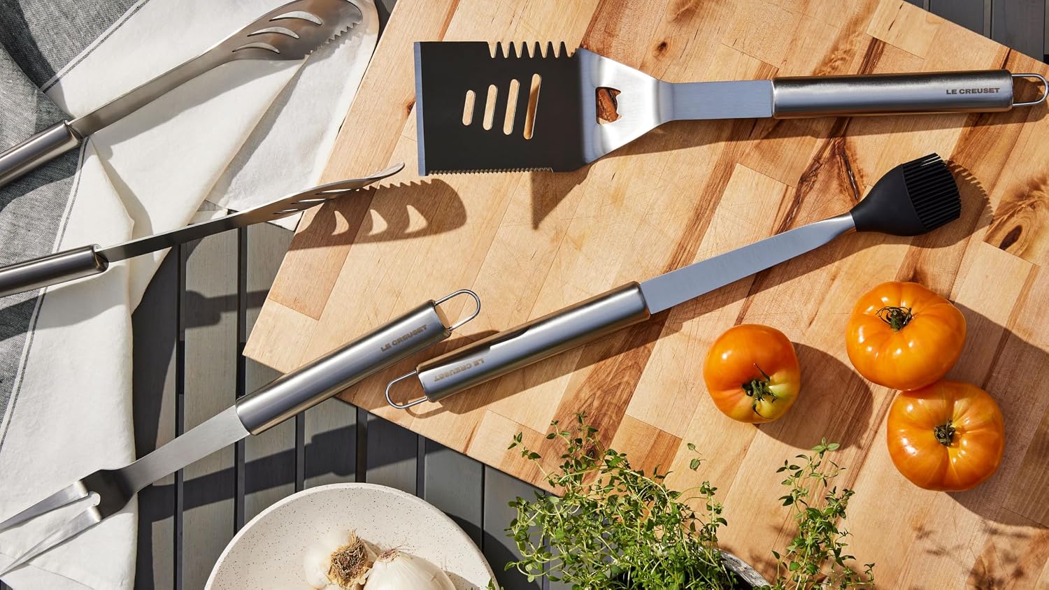 Le Creuset Outdoor 5-Piece Grilling Tools Set