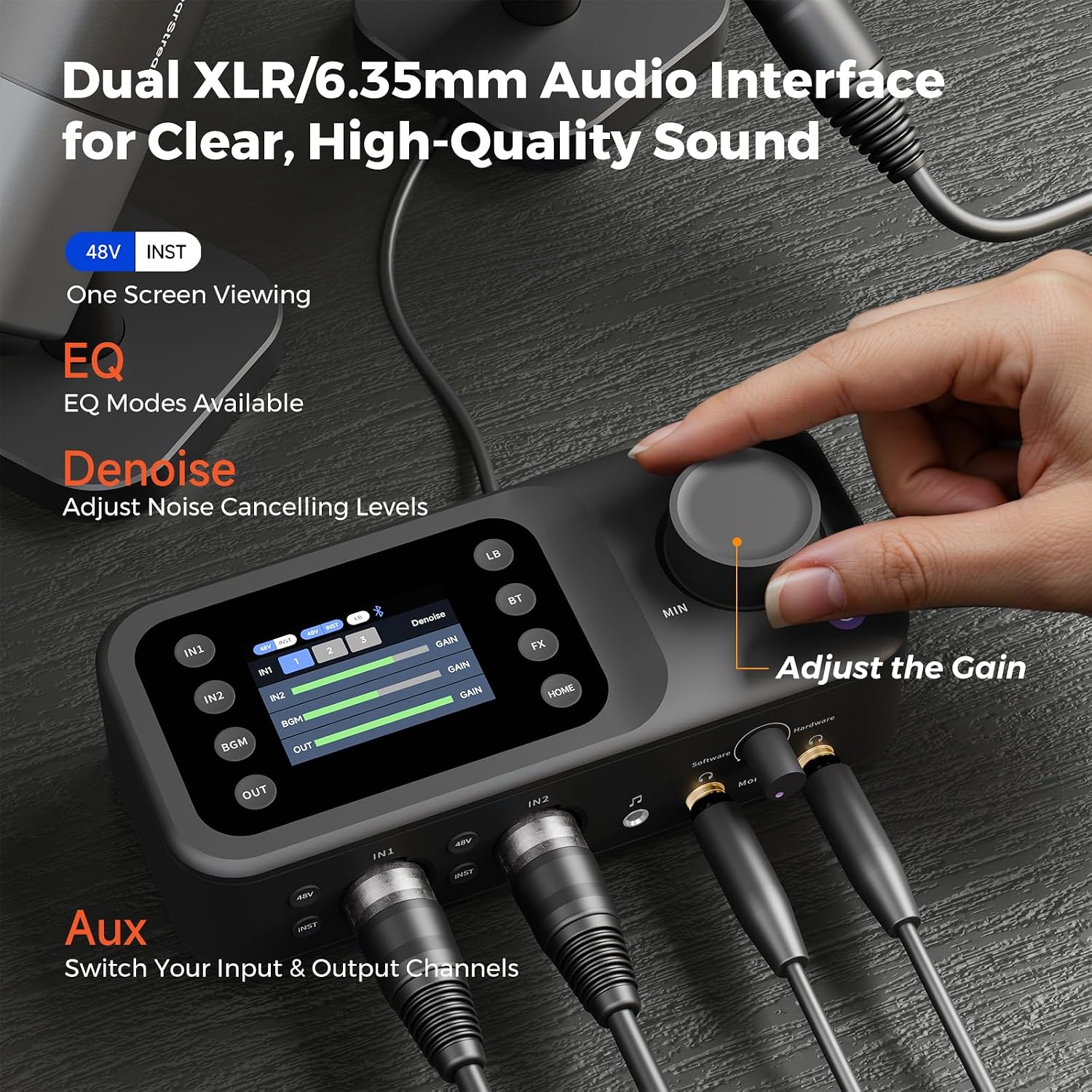 NearStream PodPro Quad Podcast Equipment Bundle for 4, Podcast Bundle Includes 4 VM20 Streaming Camera, 4 AM25X Microphone, 4 ST20 Boom Arm, 2 AMIX40U Audio Mixer, 4 Camera Tripod and 4 XLR Cables
