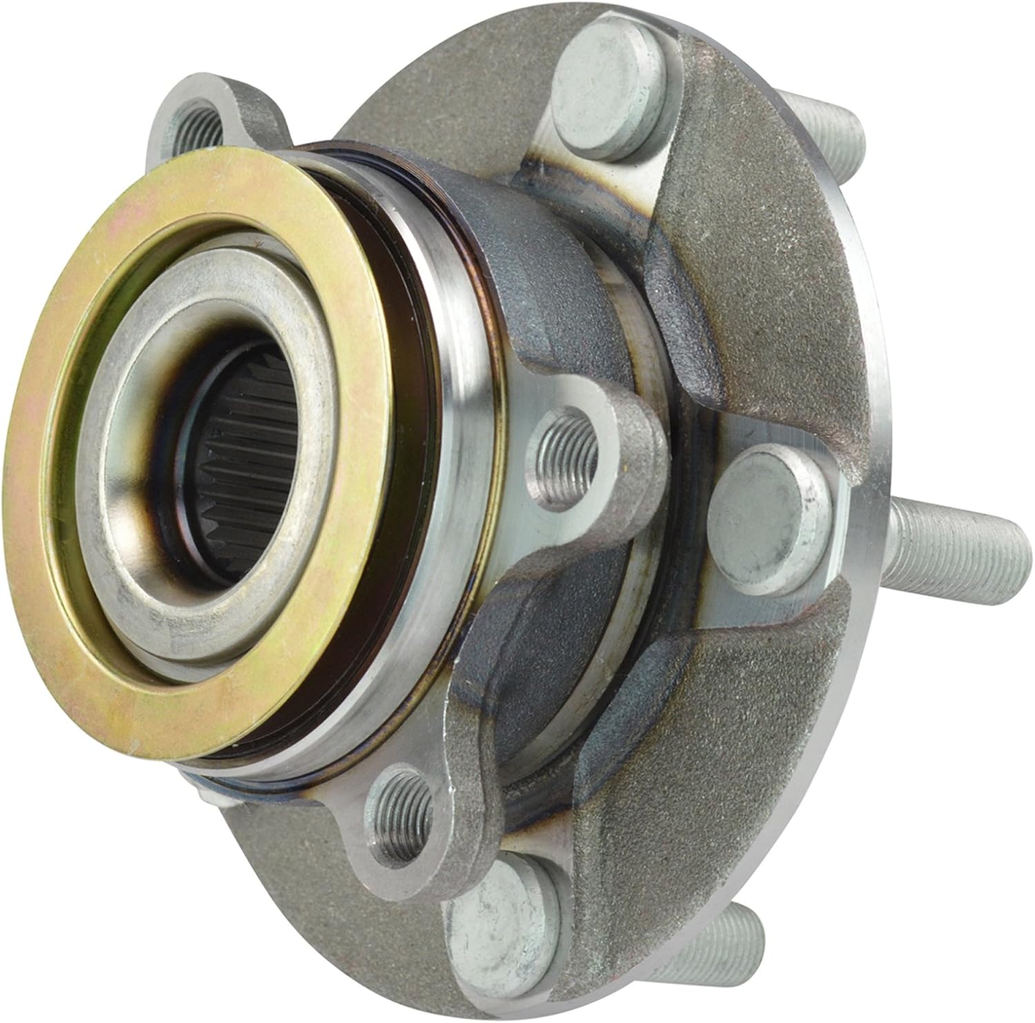 TRQ Front and Rear Wheel Bearing and Hub Assembly Set 4 Piece Compatible with 2008-2013 Nissan Rogue All Wheel Drive