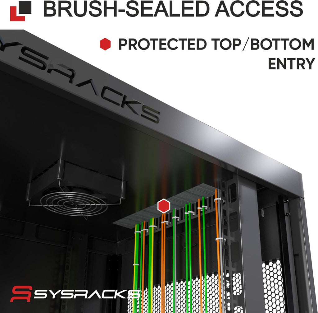 12U Wall Mount Server Rack Cabinet, 19' Locking Network Rack, 18' Deep, Glass Door, with Fan, PDU and Shelf