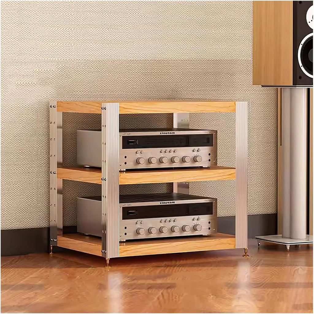AV Media Shelf for DVD Players - Game Console - TV Box - Cable Box - WiFi Router - Stereo Racks - Audio Equipment Stands Professional 16 22 32in - 1/2/3-Tier(2 Tier)