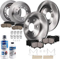 Detroit Axle - Brake Kit for 01-07 Toyota Sequoia Disc Brake Rotors 2001 2002 2003 2004 2005 2006 2007 Ceramic Brakes Pads Front and Rear Replacement
