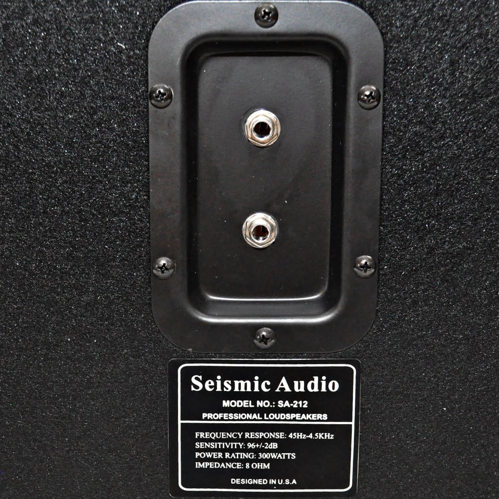 Seismic Audio - Empty 212 Guitar Speaker Cabinet - 2x12 PA/DJ PRO Audio - Loaded with Everything but Speakers. Includes Grill, Wire, Jack Plates, Handles, etc.