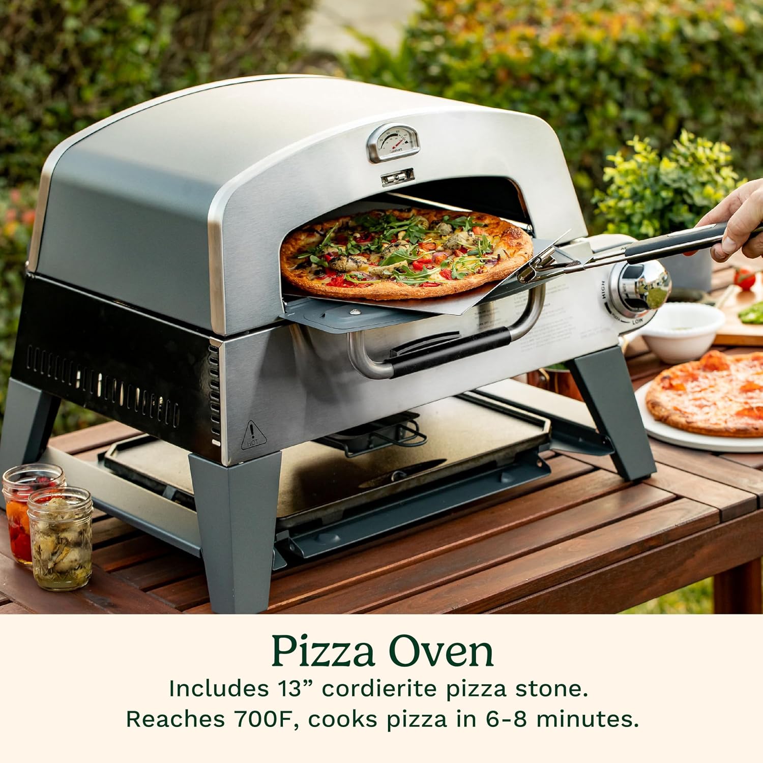 Cuisinart Portable 3-in-1 Grill, Griddle, and Pizza Oven, Perfect for BBQs