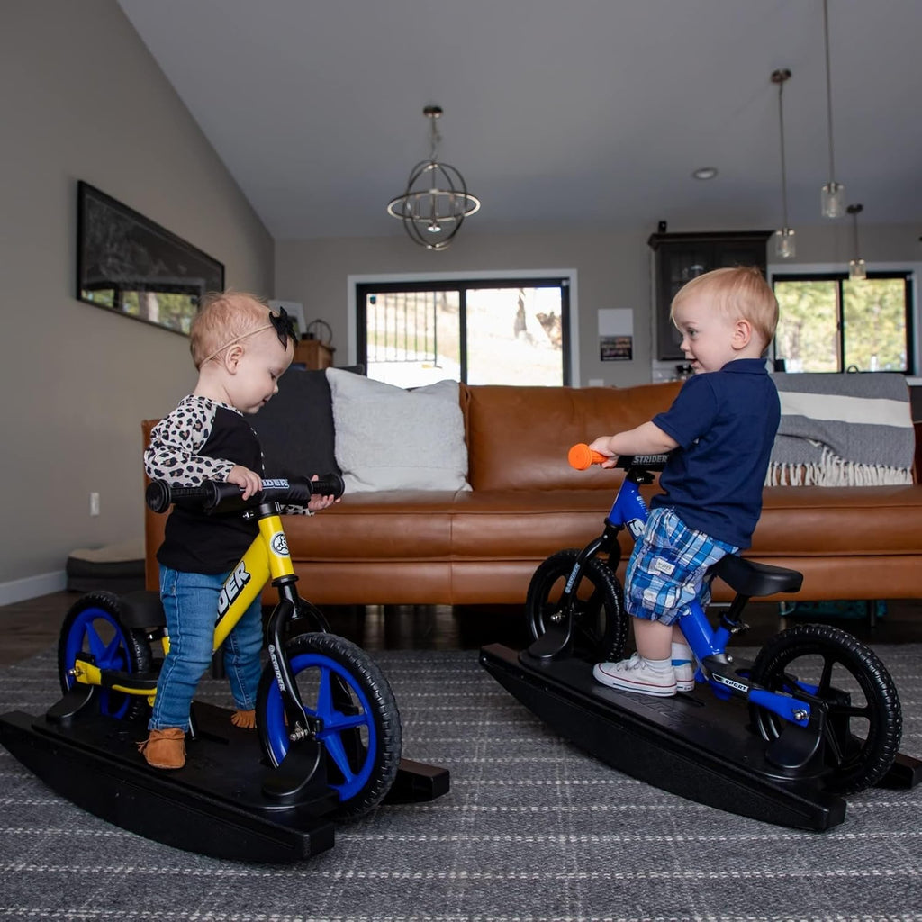 Strider Sport 2-in-1 Rocking Bike - Helps Teach Baby How to Ride a Balance Bicycle - for Kids 6 Months to 4 Years - Easy Assembly & Adjustments