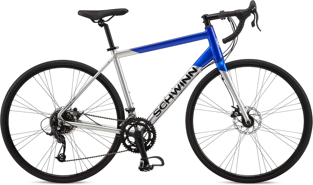 Schwinn Phocus 1.6 Disc Road Bike, 700c Bike for Men and Women, 16-Speed Road Bicycle, Lightweight Aluminum Frame, Alloy Carbon Fork, Disc Brakes, Aerodynamic Riding Position, Bikes for Adults