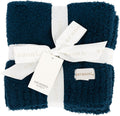 Saranoni Bamboni Luxury Throw Blanket | Oversized Super Soft Plush Home Decorative Comfy Blankets for Couch or Bed | Nautical Blue - X-Large 60' x 80'