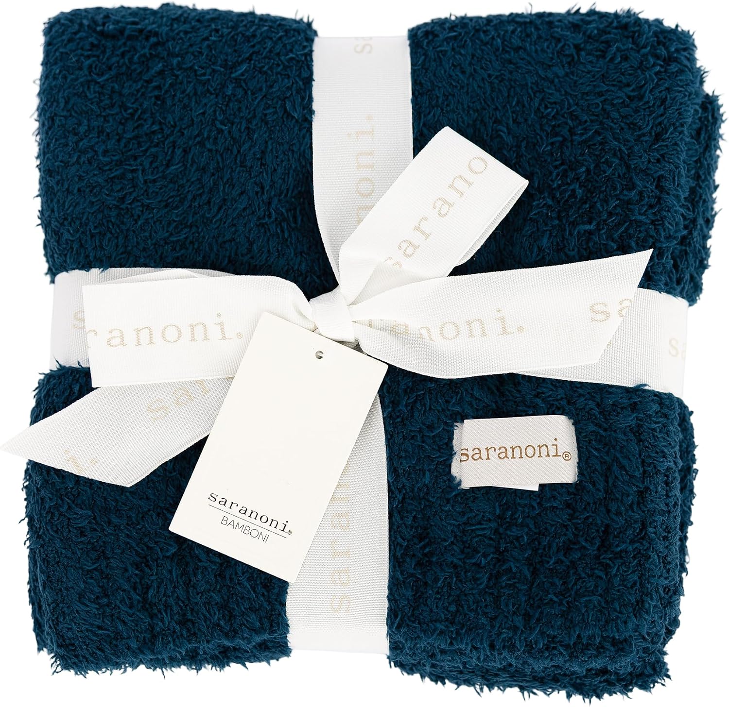 Saranoni Bamboni Luxury Throw Blanket | Oversized Super Soft Plush Home Decorative Comfy Blankets for Couch or Bed | Nautical Blue - X-Large 60' x 80'