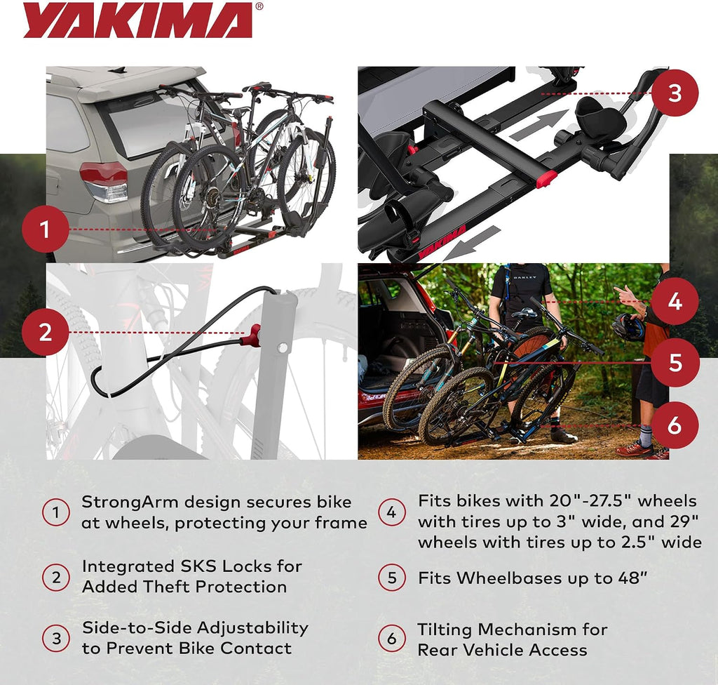 YAKIMA, HoldUp Hitch Mount Tray Bike Rack