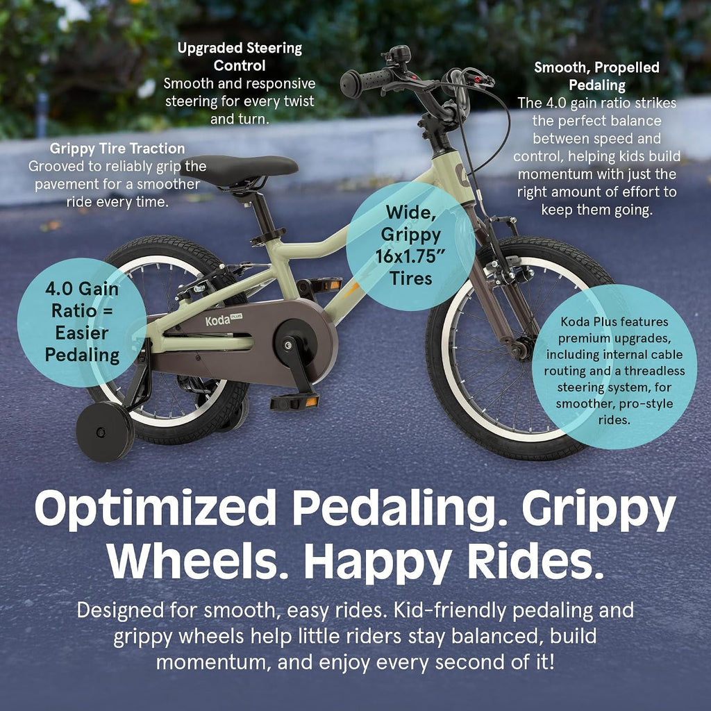 Retrospec Koda Plus Kids Bike for Boys & Girls Ages 4-6 Years - Children's Bicycle, Adjustable Seat & Handlebars