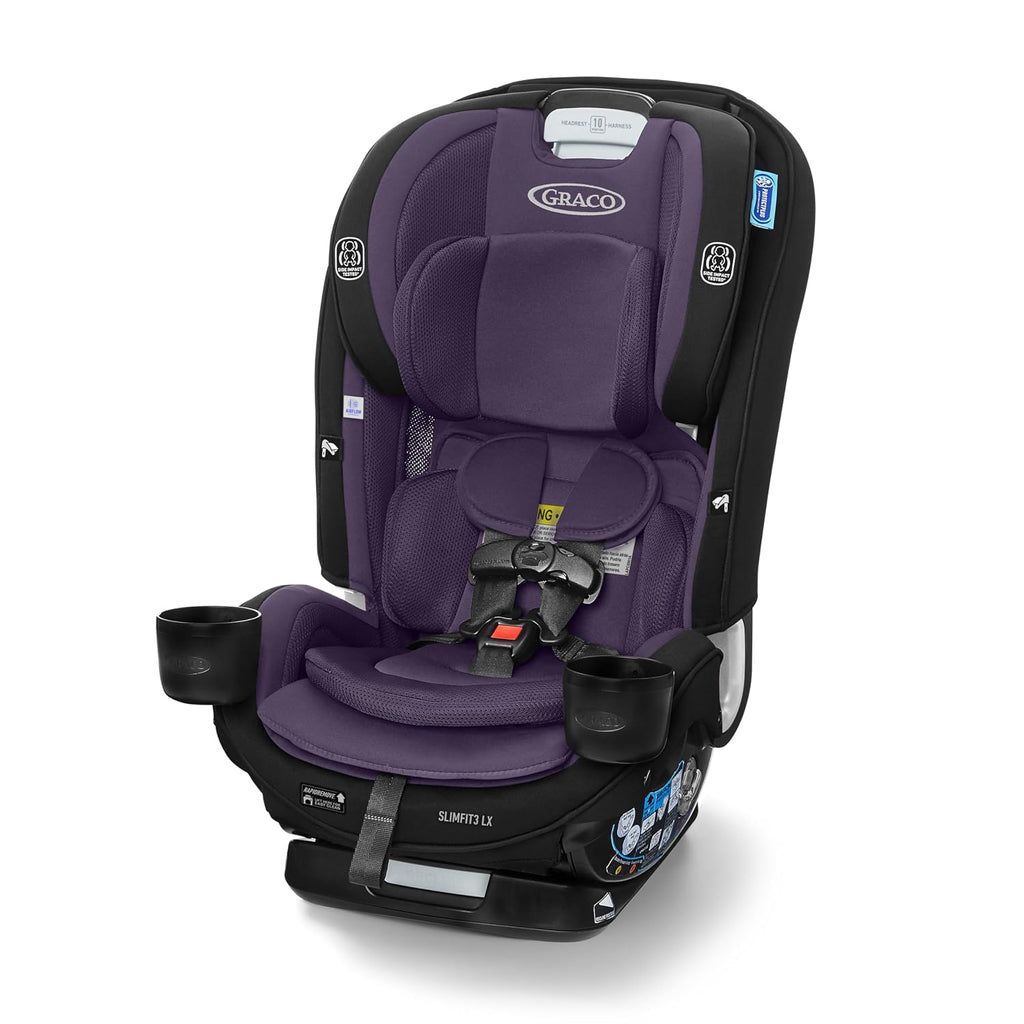Graco® SlimFit3 LX 3-in-1 Slim Car Seat, Rear Facing, Forward Facing to Highback Booster Car Seat, Katrina