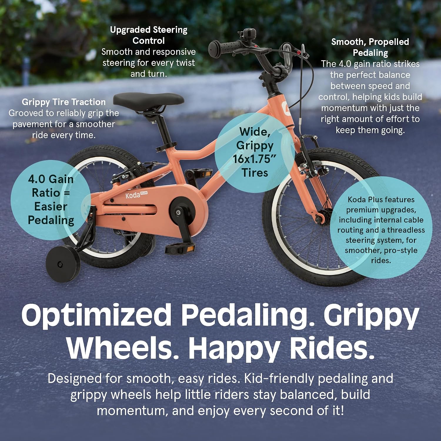 Retrospec Koda Plus Kids Bike for Boys & Girls Ages 4-6 Years - Children's Bicycle, Adjustable Seat & Handlebars