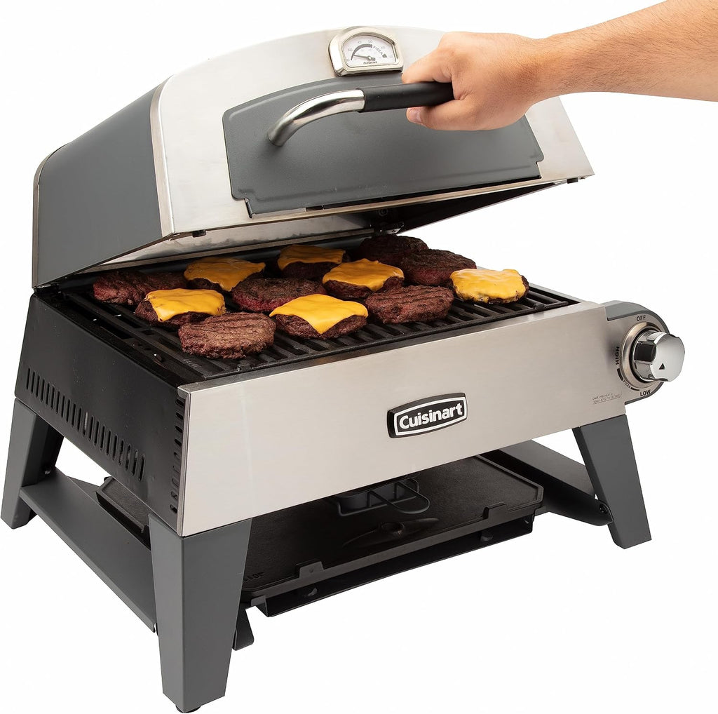 Cuisinart Portable 3-in-1 Grill, Griddle, and Pizza Oven, Perfect for BBQs