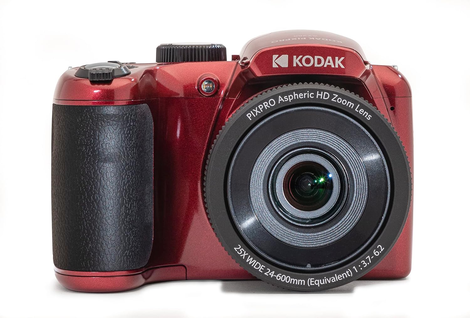 Kodak PIXPRO AZ255-RD 16MP Digital Camera 25X Optical Zoom 24mm Wide Angle Lens Optical Image Stabilization 1080P Full HD Video 3' LCD Vlogging Camera (Red)