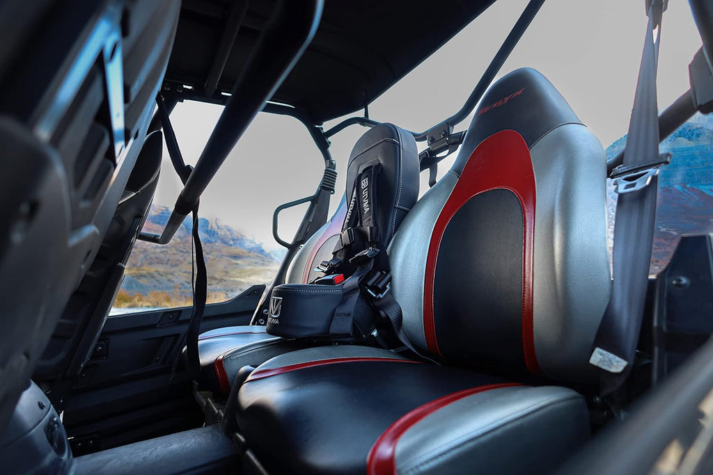 UTVMA Rear Bump Seat Compatible with Kawasaki Teryx 4 (2012-2025) | Center UTV Seat | Includes 4-Point Harness & Mount | Add Extra Rider Safely