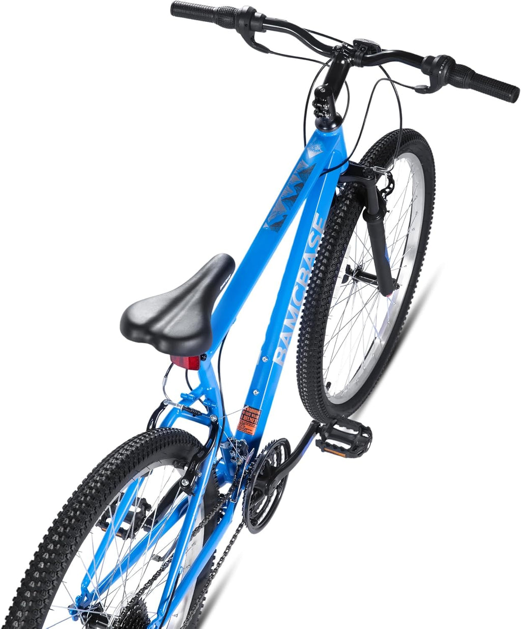 HILAND 26 27 Inch Mountain Bike, Mens Womens MTB with 18 Speeds, High-Tensile Steel Frame, V Brake, Hardtail Bicycle for Adults