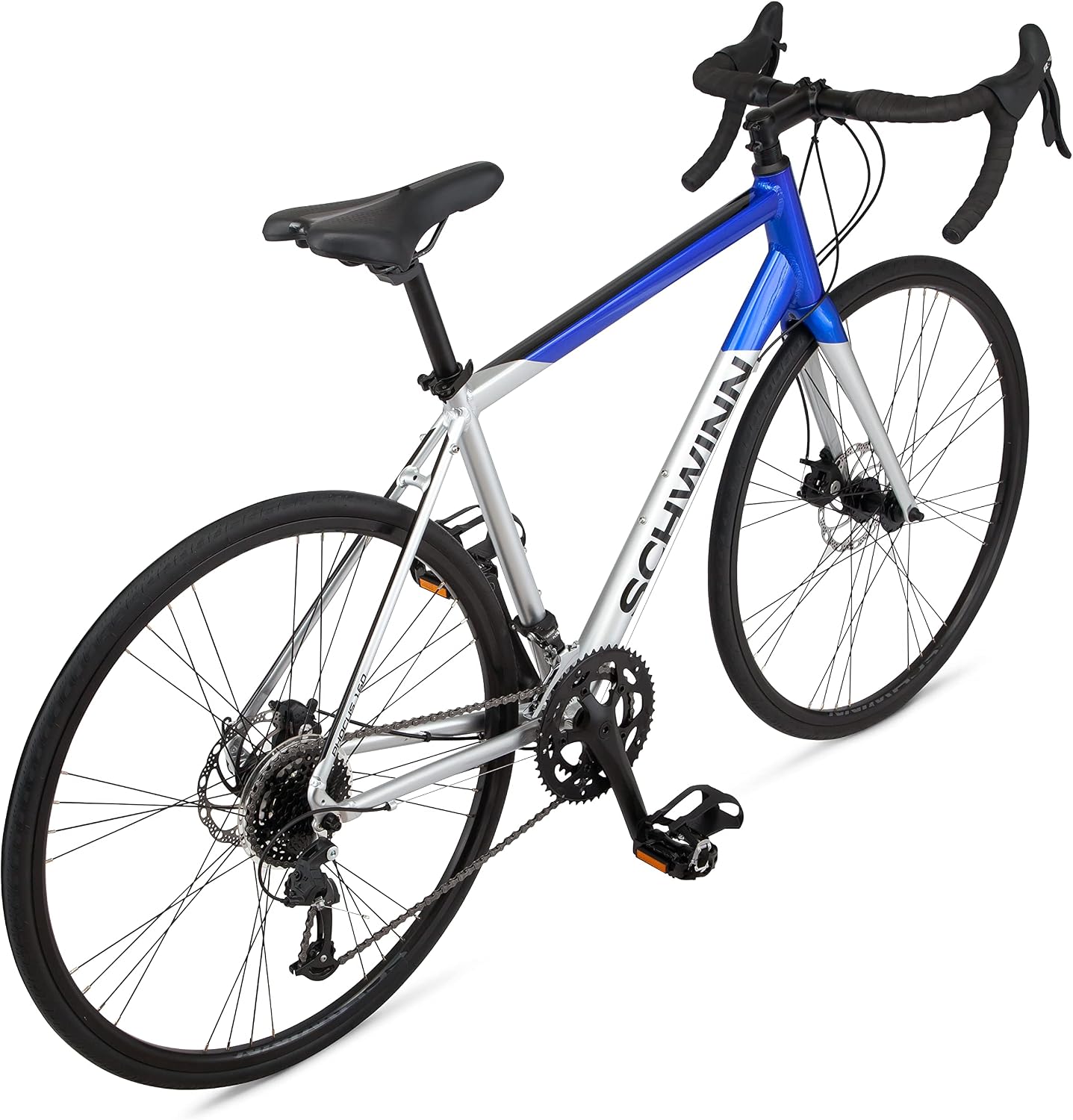 Schwinn Phocus 1.6 Disc Road Bike, 700c Bike for Men and Women, 16-Speed Road Bicycle, Lightweight Aluminum Frame, Alloy Carbon Fork, Disc Brakes, Aerodynamic Riding Position, Bikes for Adults