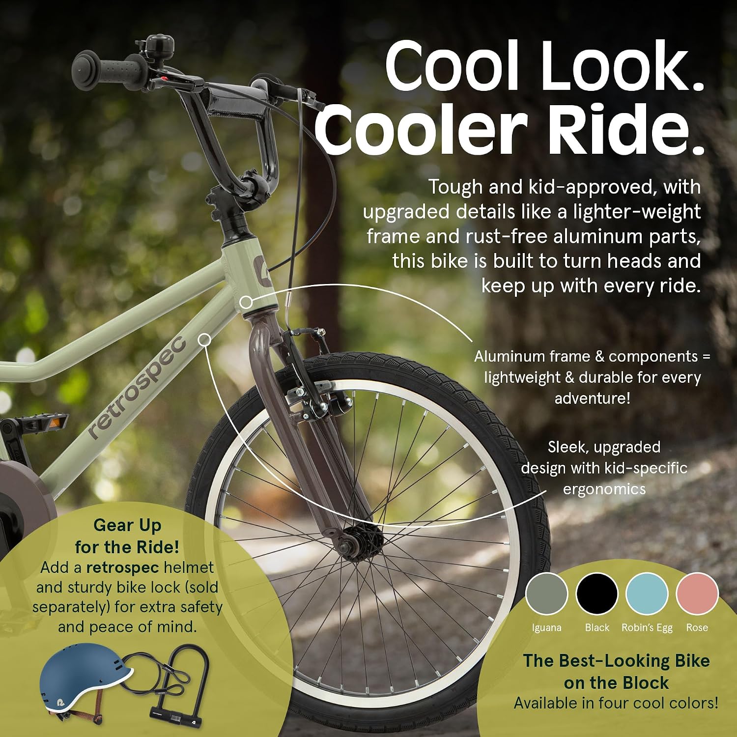 Retrospec Koda Plus Kids Bike for Boys & Girls Ages 6-8 Years - Children's Bicycle, Adjustable Seat & Handlebars