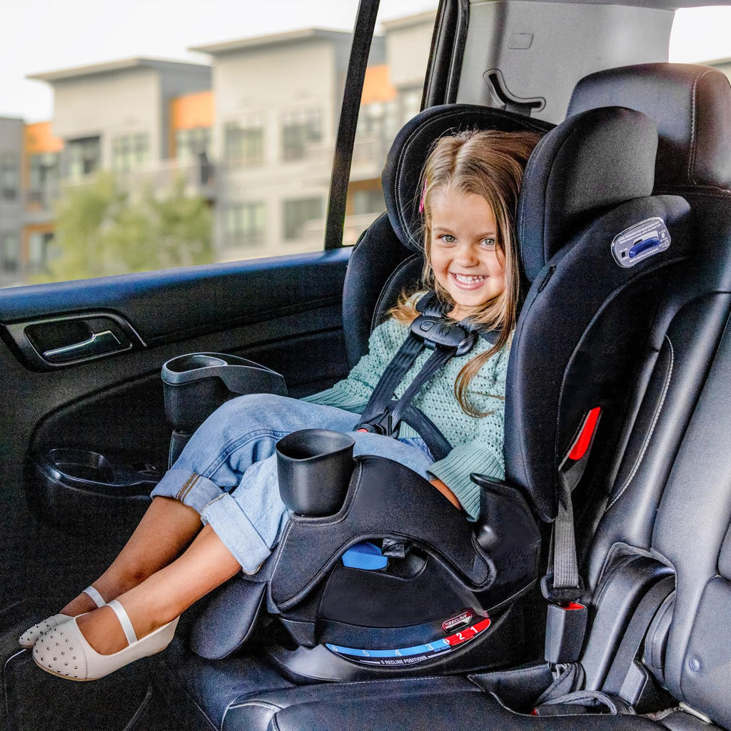 Evenflo All4Stages Slim Plus Canopy 4-in-1 Convertible Car Seat (Howell Black)