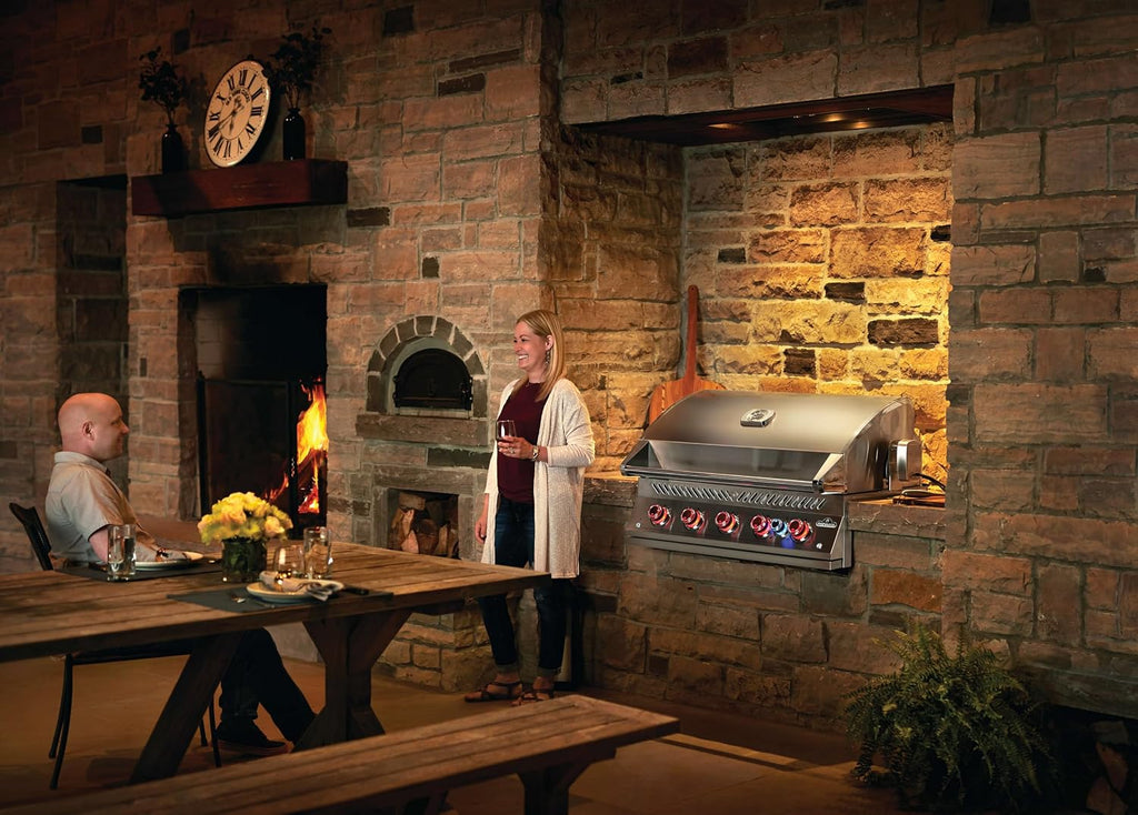 Napoleon Built-In 700 Series 38-inch Propane Gas Grill Head with Infrared Rear Burner - BIG38RBPSS-1-5 Main Burners, Infrared Rear Burner, Stainless Steel, Included Rotisserie Kit