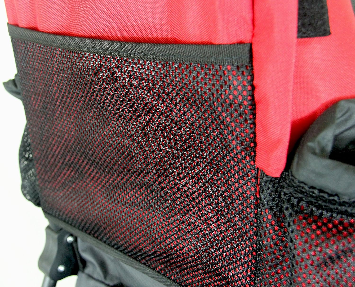 ClevrPlus Cross Country Baby Backpack Carrier, Red, Toddler Hiking Backpack with Comfortable Seat, Adjustable Straps & Belt, Foldable Frame Lightweight Large Capacity Child Carrier for Outdoor