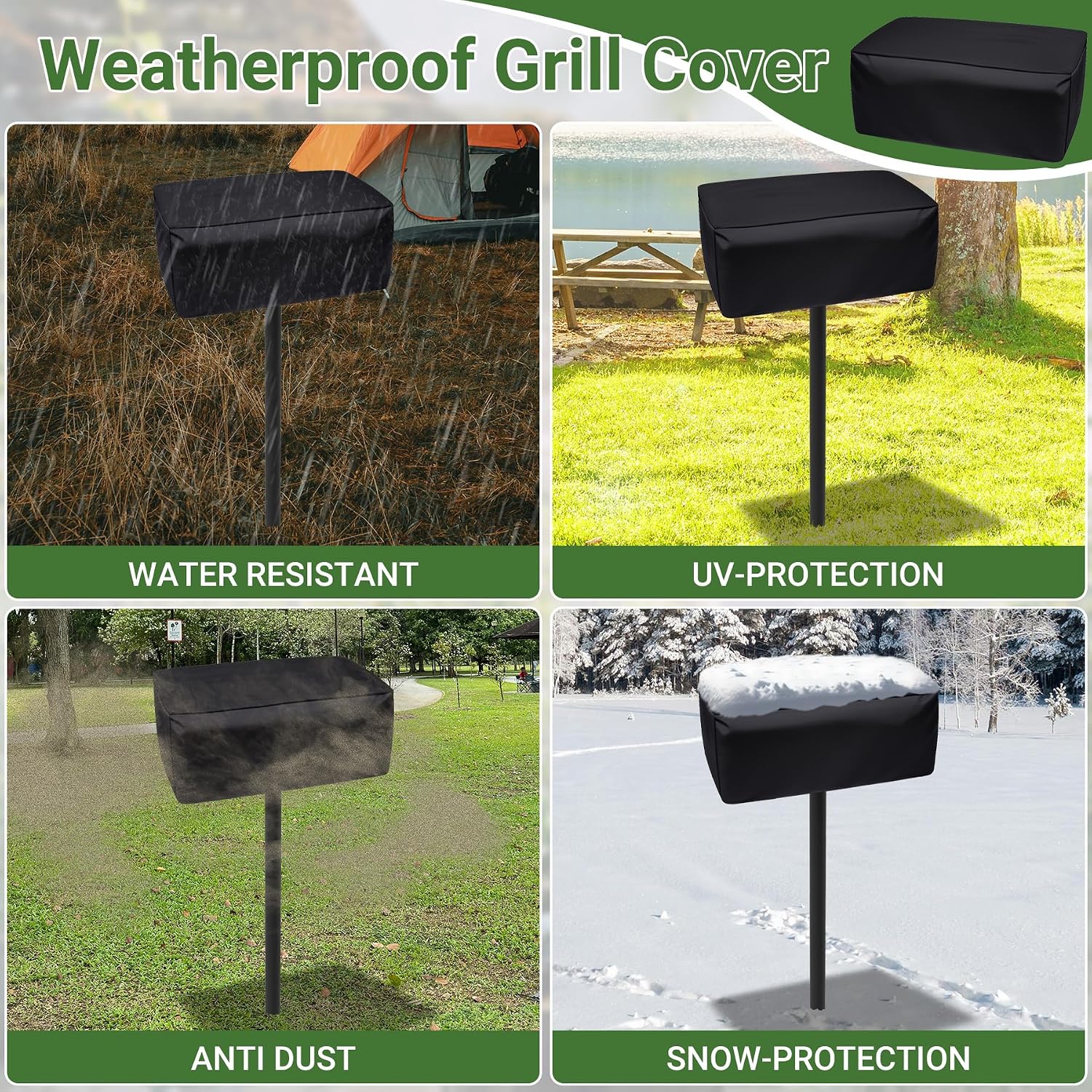 Park Grills, 384 Sq. In, Park Style Charcoal Grill, Heavy Duty In Ground Park Grill with Stainless Steel Cooking Grate and Cover for Commercial and Outdoor Cooking 25.5'' L x 17'' W x 11'' H