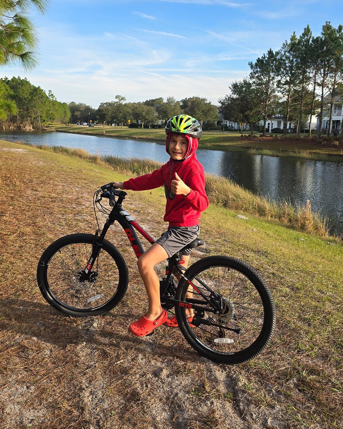 Glerc 20 24 Inch Kids Bike, Kids Mountain Bike for Boys and Girls Ages 6-15, 21-Speed Skyline Bicycle with Front Suspension and Disc Brakes, Multiple Colors