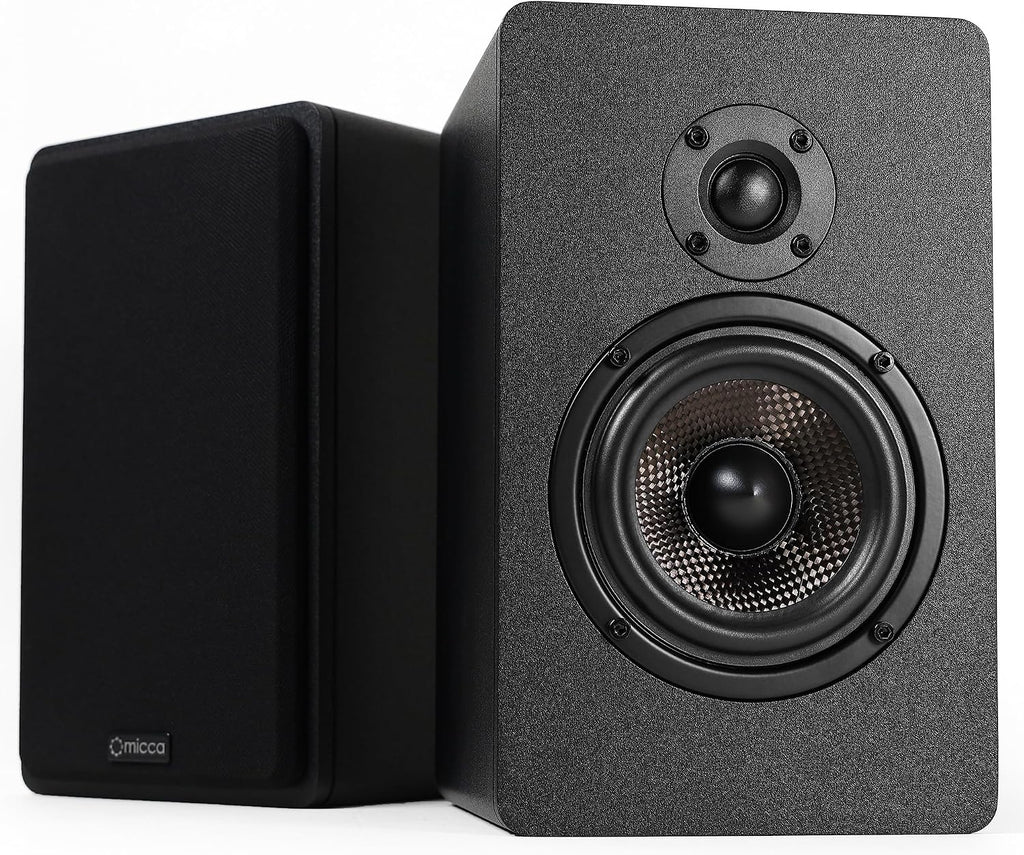 Micca MB42X G2 Passive Bookshelf Speakers for Home Theater Surround Sound, Stereo, and Passive Near Field Monitor, 2-Way (Black, Pair)