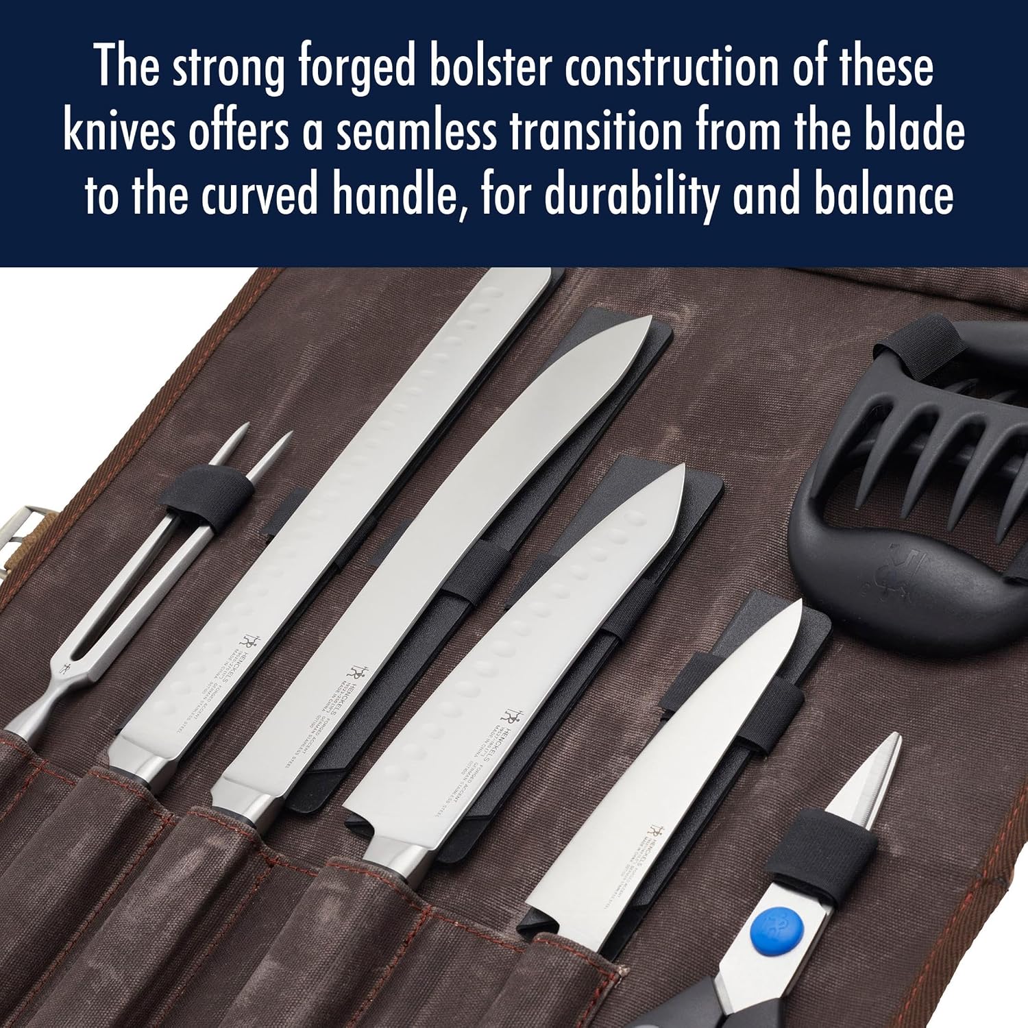 Henckels Forged Accent 9-pc Barbecue Carving Tool Set,Black