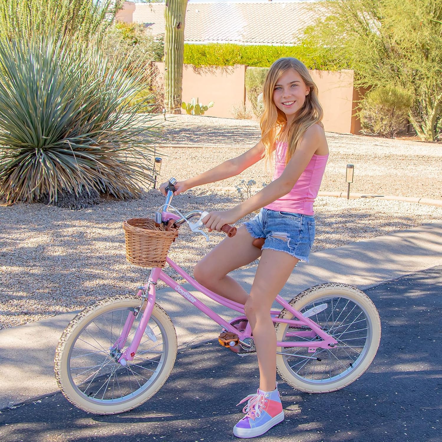 JOYSTAR Girls Bike for 2-12 Years Old Toddlers and Kids, 12' 14' 16' 18' 20' Retro Style Kids Bike with Training Wheels, 18 20 Inch Children Bicycle with Kickstand