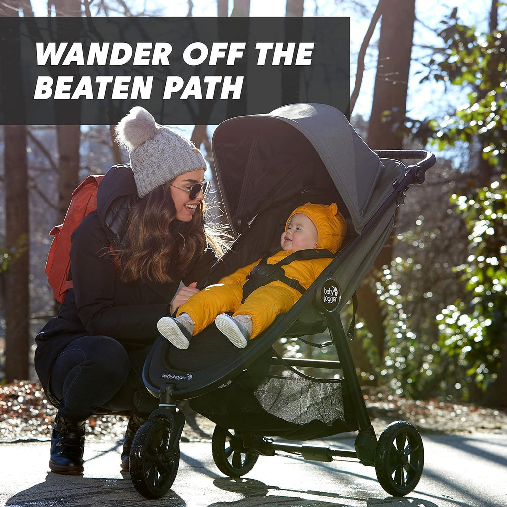 Baby Jogger® City Mini GT2 All-Terrain Travel System, Car Seat Stroller Combo with City GO 2 Infant Car Seat, One Hand Fold Baby Stroller, Opulent Black