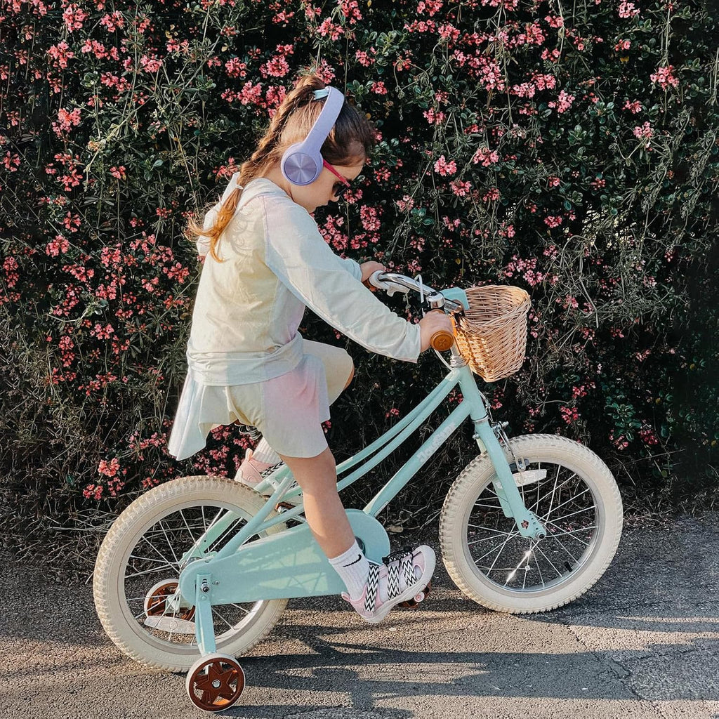 JOYSTAR Girls Bike for 2-12 Years Old Toddlers and Kids, 12' 14' 16' 18' 20' Retro Style Kids Bike with Training Wheels, 18 20 Inch Children Bicycle with Kickstand