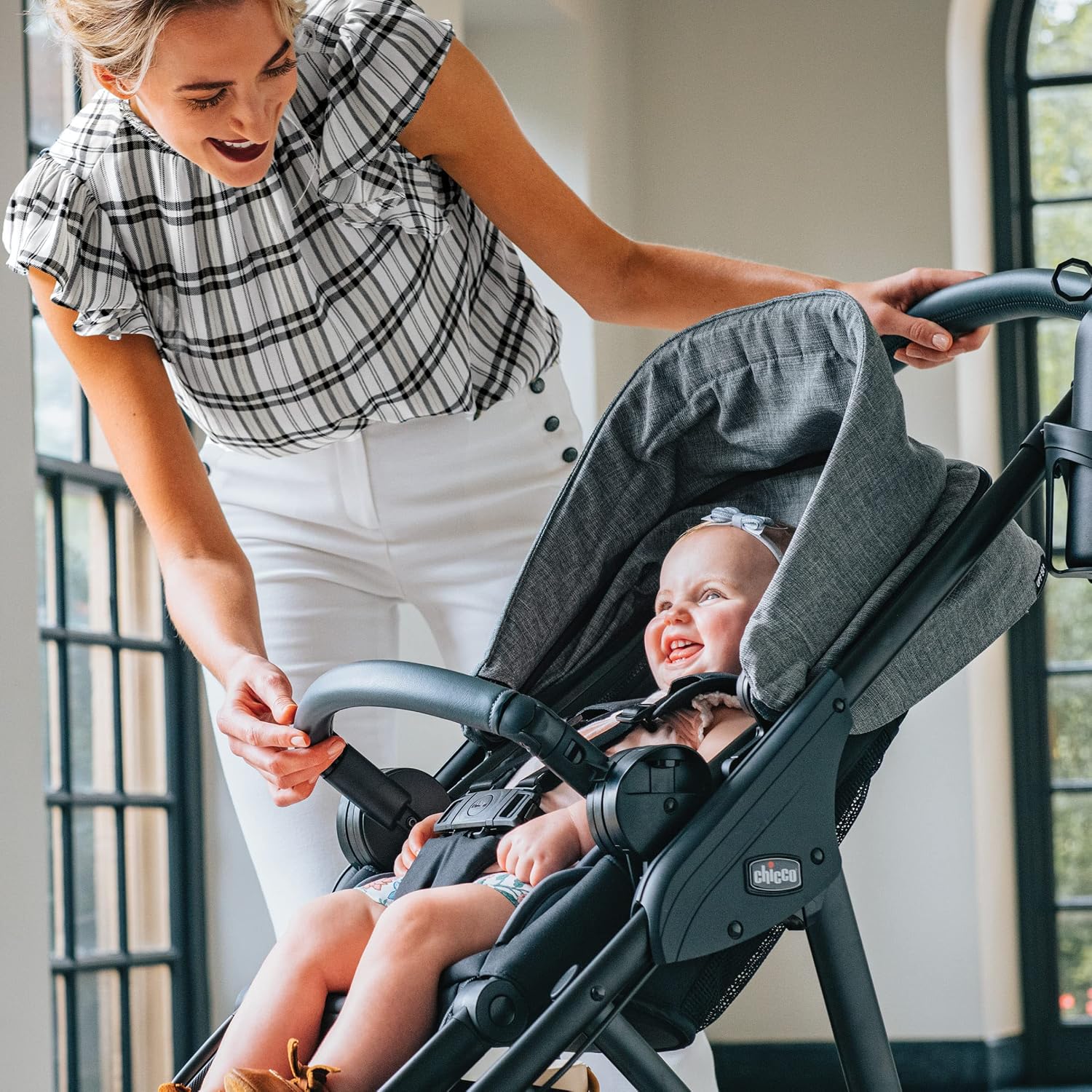 Chicco Corso Primo ClearTex Modular Travel System, Corso Primo Modular Stroller with KeyFit 35 Zip ClearTex Infant Car Seat and Base, Aspen/Black