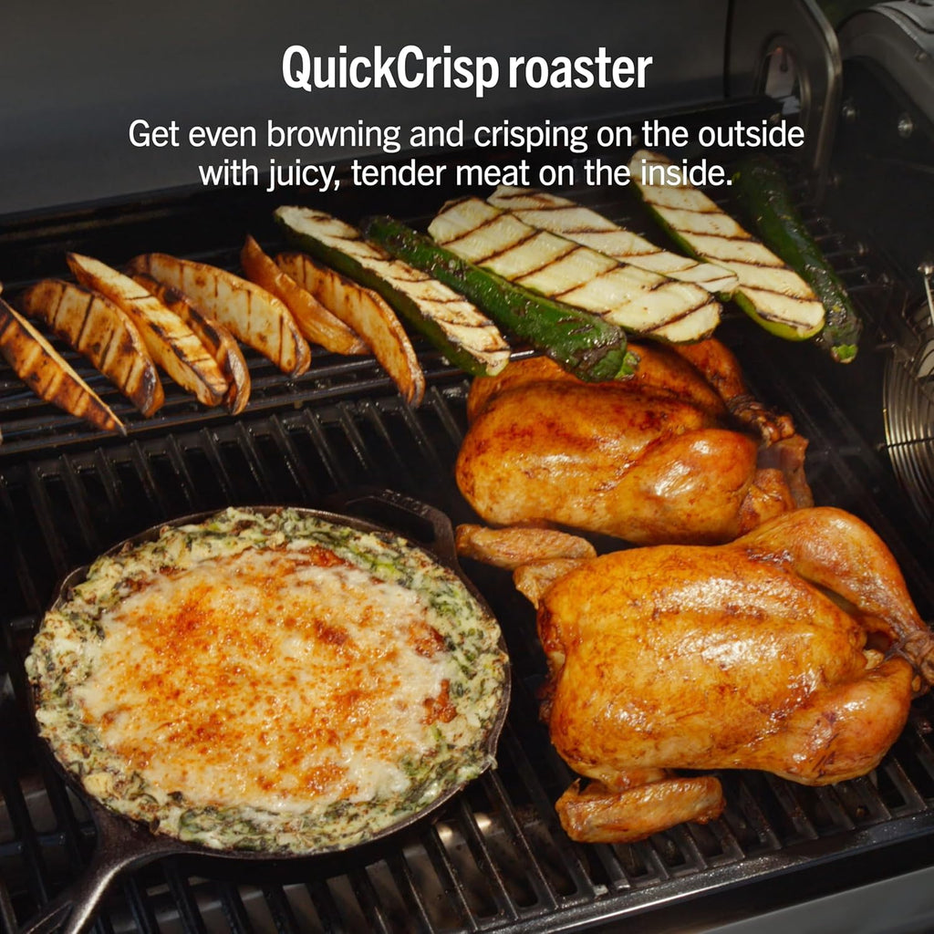 Ninja FlexFlame ProConnect Grill & Smoker | 5-in-1 Smart Cooking System | Electric & Propane | App-Connected | 3-Burner Digital Control | Roast, Griddle & Pizza Maker | Black/Gold | PG305