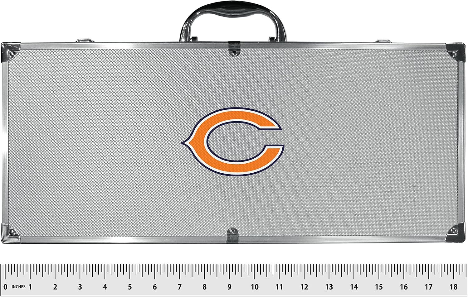 NFL Siskiyou Sports Fan Shop Chicago Bears Steel Tailgater BBQ Set w/Case 8 piece Gray