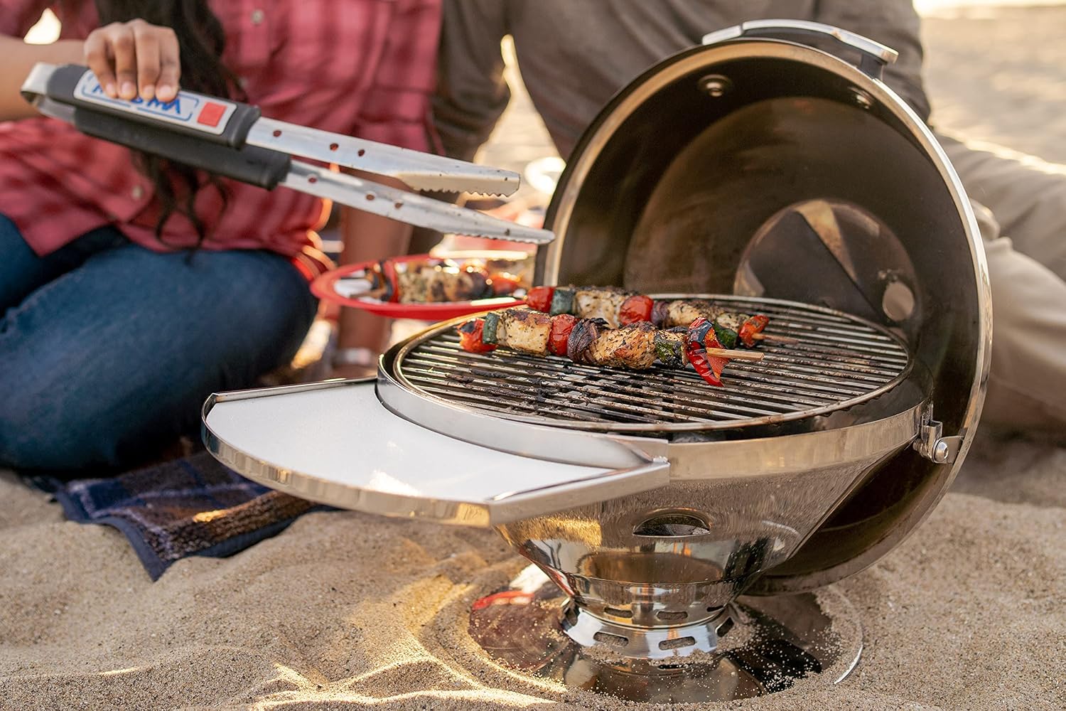 Magma C10-100 Beach Fire Charcoal Grill | Portable Beach BBQ | Compact Charcoal Grill | Outdoor Grill