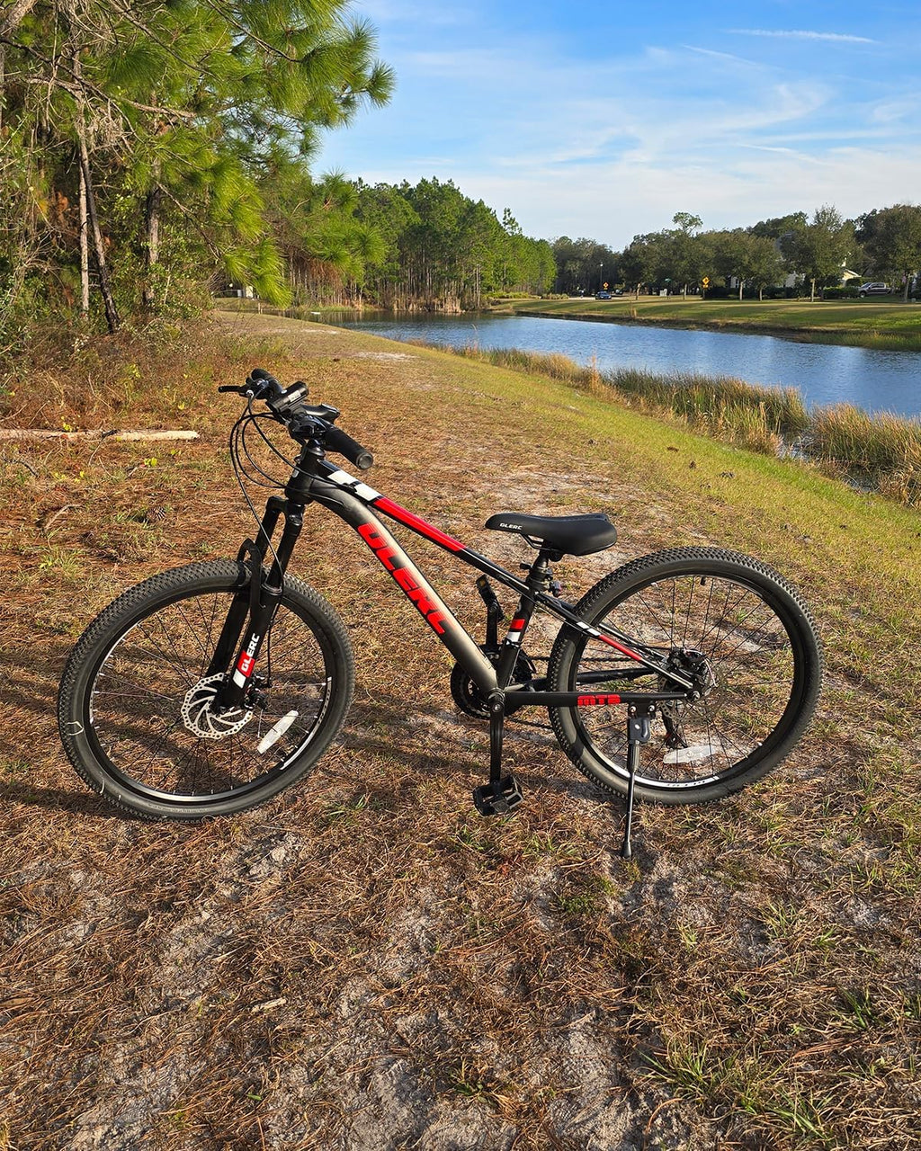Glerc 20 24 Inch Kids Bike, Kids Mountain Bike for Boys and Girls Ages 6-15, 21-Speed Skyline Bicycle with Front Suspension and Disc Brakes, Multiple Colors